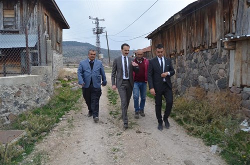 Kaymakamımız Ali Erdoğan Balı köyünde incelemelerde bulundu