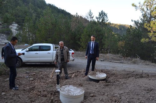 Kaymakamımız Ali Erdoğan Alan Grup Köylerimizde devam eden projeleri yerinde inceledi.